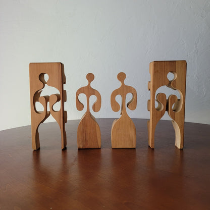 Gunnar Kanevad Wooden puzzle sculpture