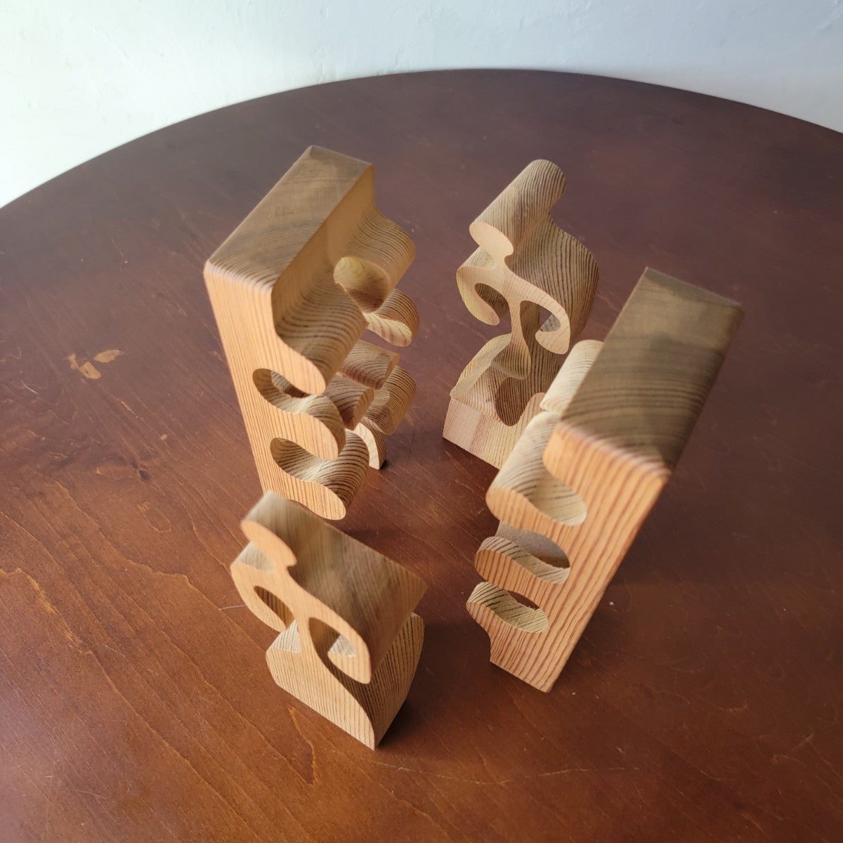 Gunnar Kanevad Wooden puzzle sculpture