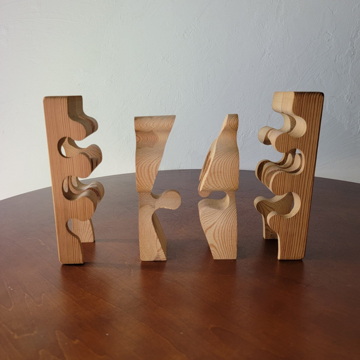 Gunnar Kanevad Wooden puzzle sculpture